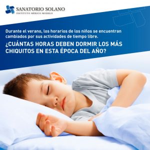 ¿Se debe alterar los horarios de sueño de los niños en vacaciones?